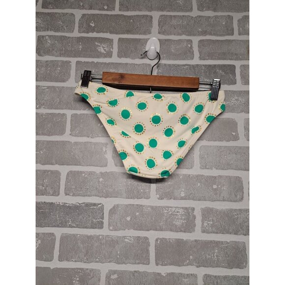 Victoria Secret Womens Polka Dots Gold Rings Turquoise Bikini Buttom‎ Size Small - Picture 4 of 8